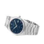 Tissot stainless steel watch with blue dial