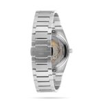 Tissot stainless steel watch with exhibition caseback