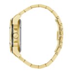 Gold watch side profile with bracelet