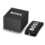 Black BOSS box with matching fabric pouch