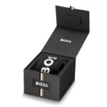 Black BOSS gift box with rolled belt