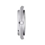Slim stainless steel watch case side profile